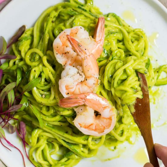 Zucchini Pasta Shrimp - Recipe photo by IHeartUmami