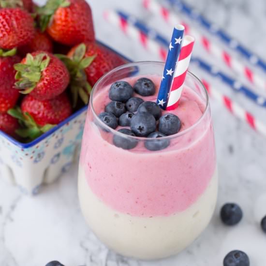 4th of July Patriotic Smoothie - Recipe photo by yourcupofcake