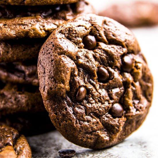 Best Double Chocolate Cookies - Recipe photo by FoodFanatical
