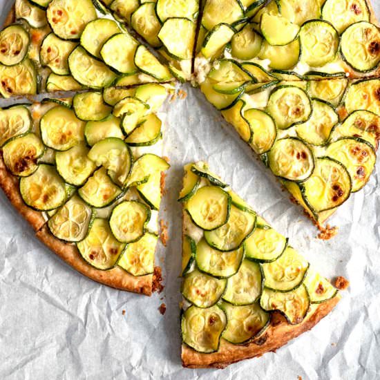 Three Cheese Zucchini Tart - Recipe photo by c2king