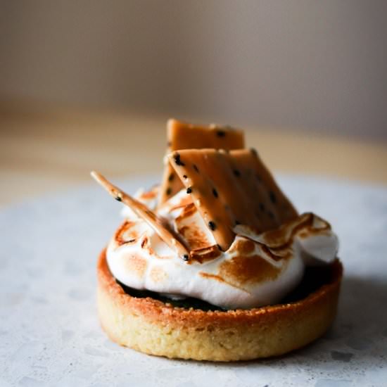 Matcha Almond Meringue Tart - Recipe photo by KoalifiedBaking