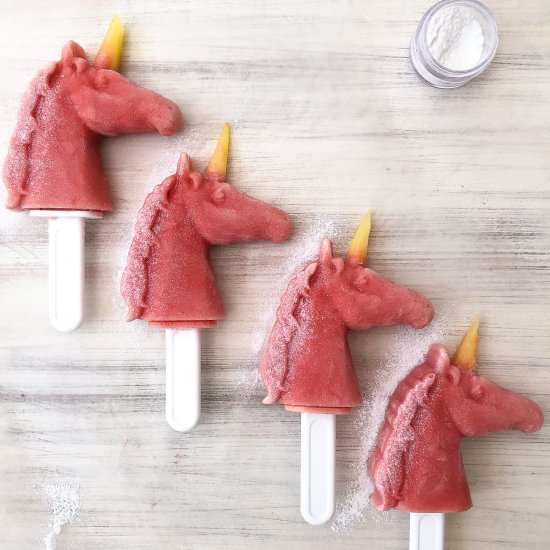 Unicorn Smoothie Pops - Recipe photo by lovehappyhour