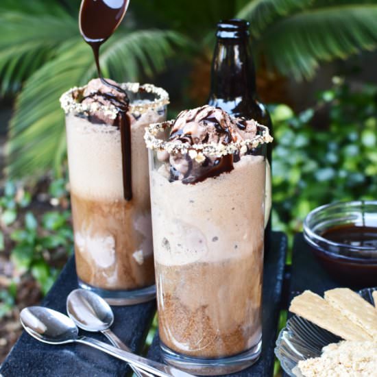 Guinness S'mores Ice Cream Float - Recipe photo by The Spicy Apron