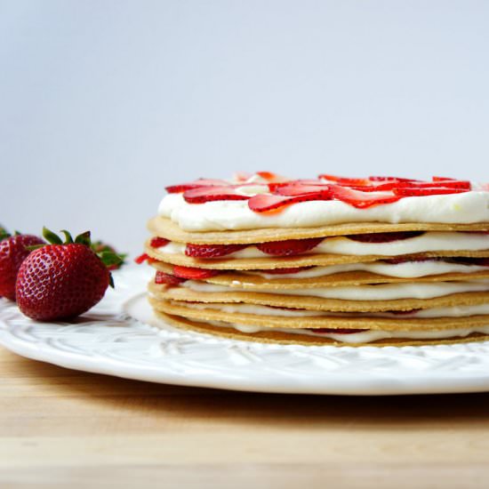 Strawberry Graham Icebox Cake - Recipe photo by culinaryserendipity
