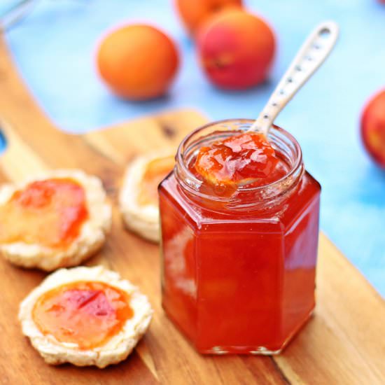 Peach & Apricot Jam - Recipe photo by Fab Food 4 All