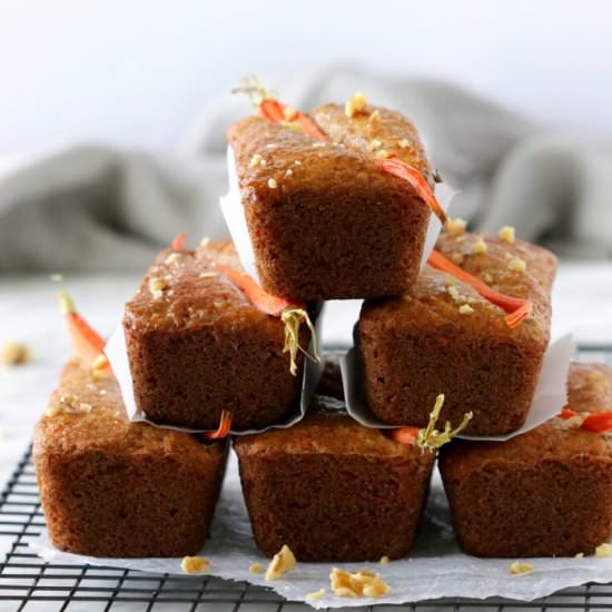Gluten Free Mini Carrot Loaves - Recipe photo by marisasitaliankitchen