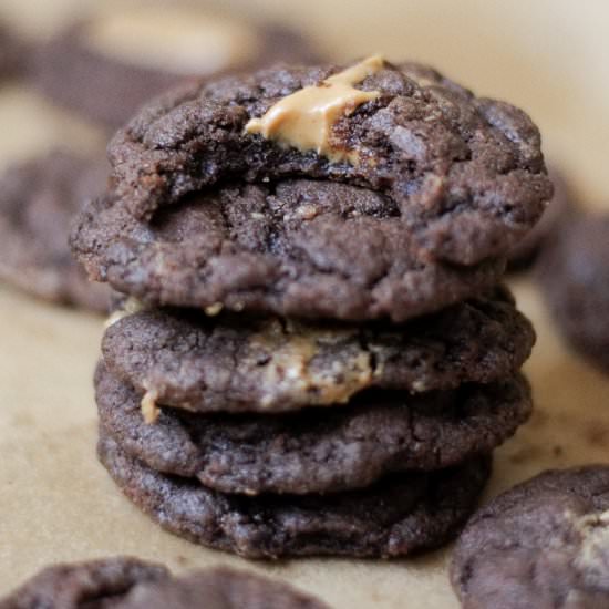 Dark Chocolate Peanut Butter Cookie - Recipe photo by cozypeachkitchen
