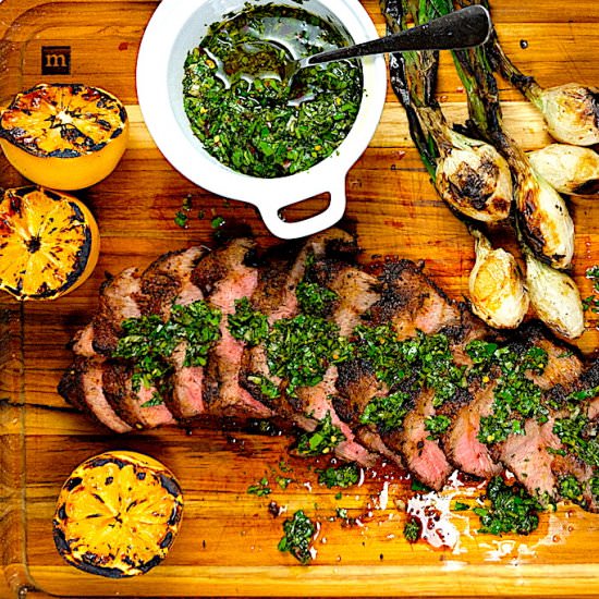 Chimichurri Sauce - Recipe photo by SipsNibblesBites