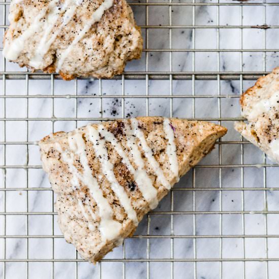 Vegan Espresso Vanilla Bean Scones - Recipe photo by ShortGirlTallOrder