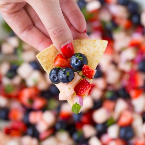 4th of July Fruit Salsa - Recipe photo by yourcupofcake