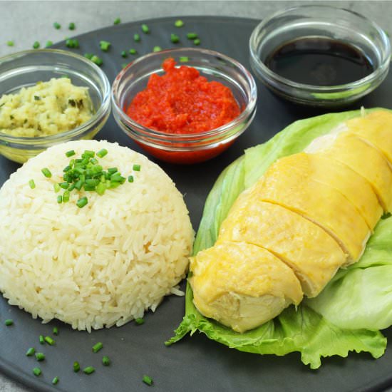 Hainanese Chicken Rice - Recipe photo by El Mundo Eats