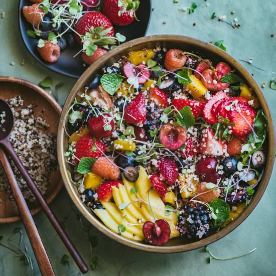 Quinoa Fruit Salad - Recipe photo by UrbanKitchenAffair