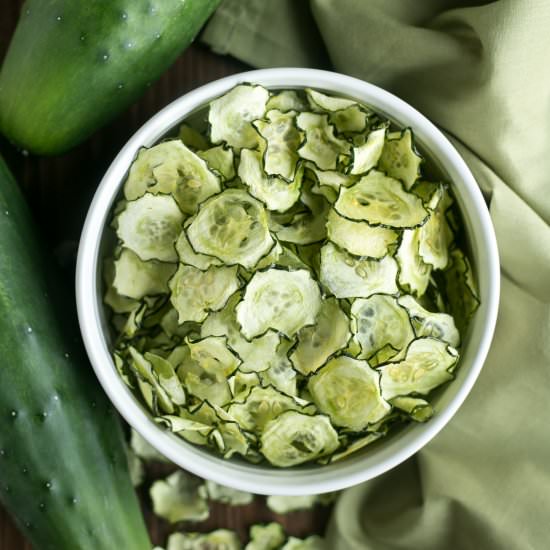 Baked Cucumber Chips - Recipe photo by littlebitrecipes