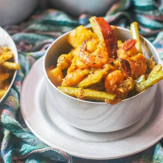 Pui Chingri Ghonto - Recipe photo by Debjanir Rannaghar