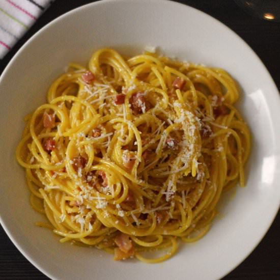 Spaghetti Carbonara - Recipe photo by JackSlobodian