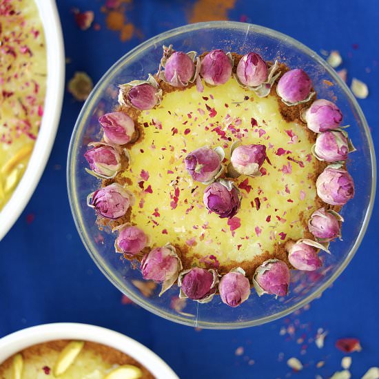Persian Saffron Rice Pudding - Recipe photo by LinsFood