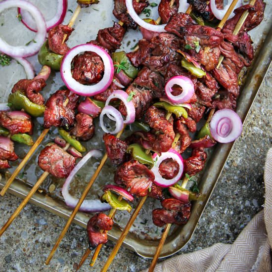 Asian Beef Skewers - Recipe photo by SandrasEasyCooking