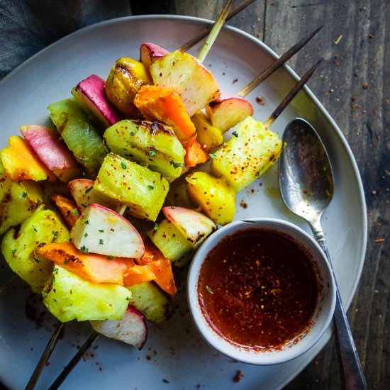 Chili Lime Grilled Fruit Skewers - Recipe photo by Went Here 8 This