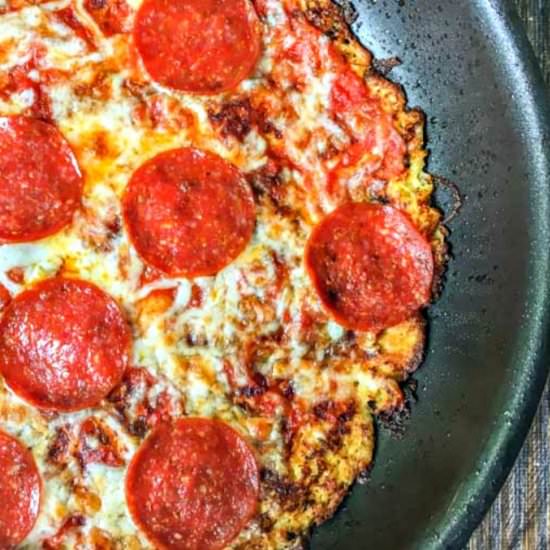 Skillet Spaghetti Squash Pizza - Recipe photo by MyLifeCookbook