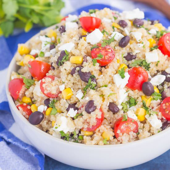 Corn and Black Bean Quinoa Salad - Recipe photo by pumpkinnspice