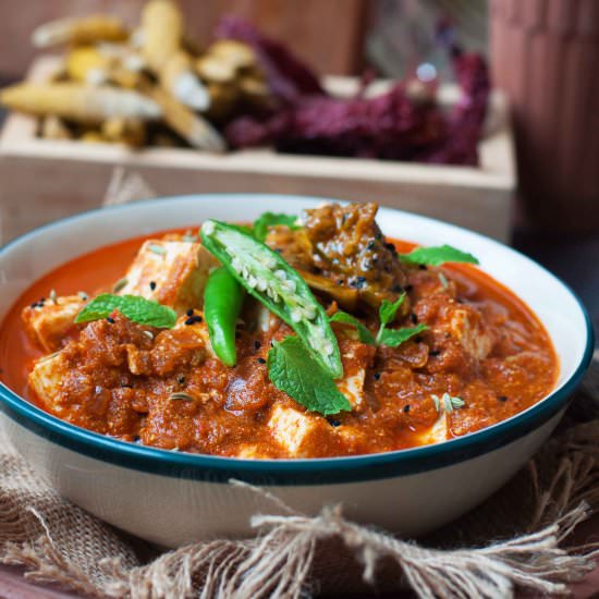 Homemade Achari Paneer Masala - Recipe photo by foodcow
