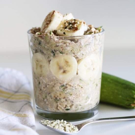 Zucchini Bread Overnight Oats - Recipe photo by thatcleanlife