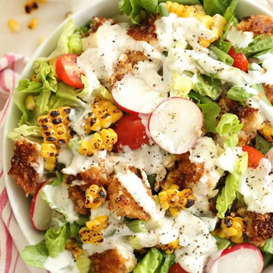 Fried Chicken Chopped Salad - Recipe photo by The Harvest Kitchen
