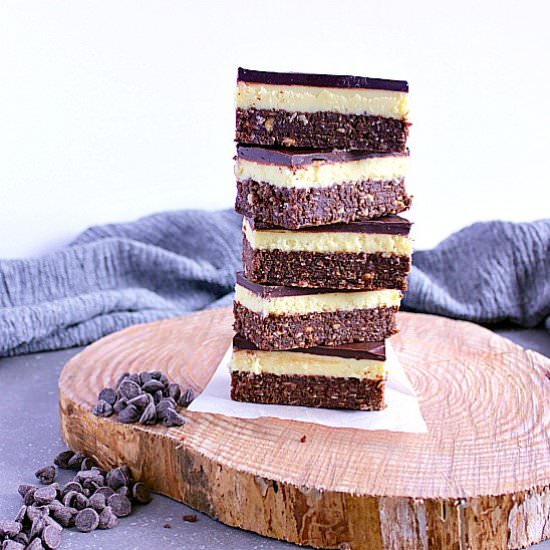 Perfect Nanaimo Bars - Recipe photo by mamabearscookbook