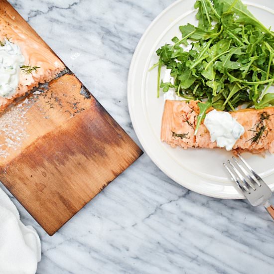 Cedar Plank Salmon - Recipe photo by Sarah Gold Nutrition