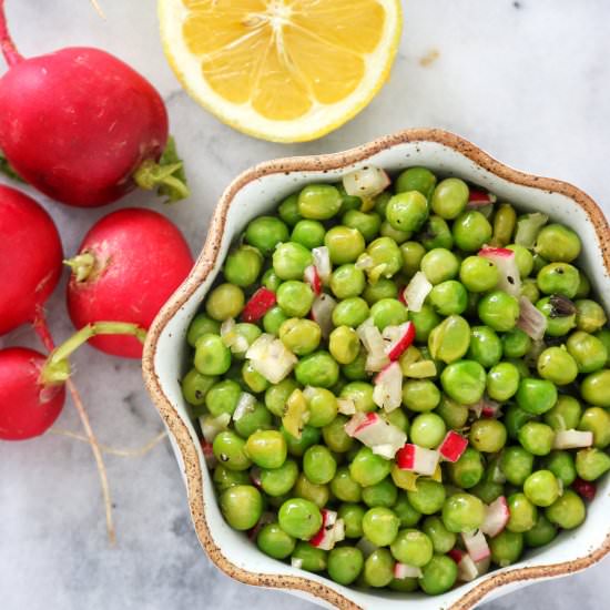 Healthy Pea Salad - Recipe photo by The Nutrition Adventure