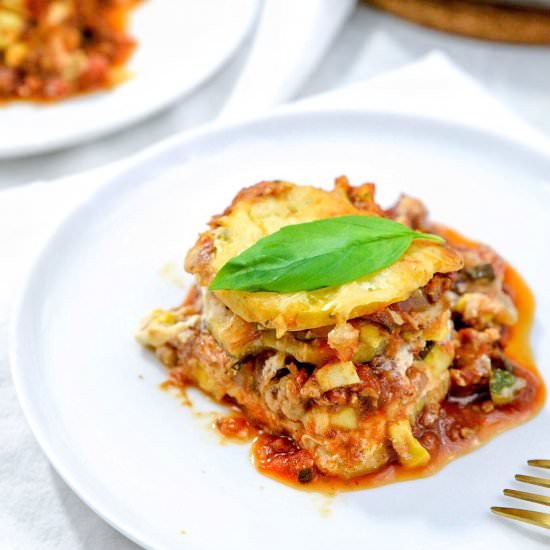 Cheesy Polenta Lasagna with Veggies - Recipe photo by lifeshelives