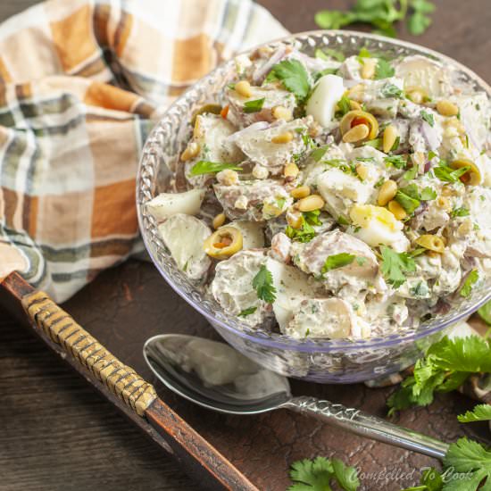 Zahtar Potato Salad - Recipe photo by Compelled To Cook