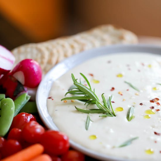 White Bean Feta Hummus - Recipe photo by FunnyLoveLindsay