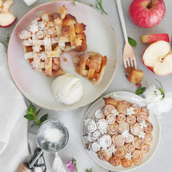 Easy apple pie - Recipe photo by The Little Blog of Vegan