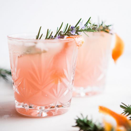 Grapefruit Cardamom Gin Fizz - Recipe photo by themodernproper