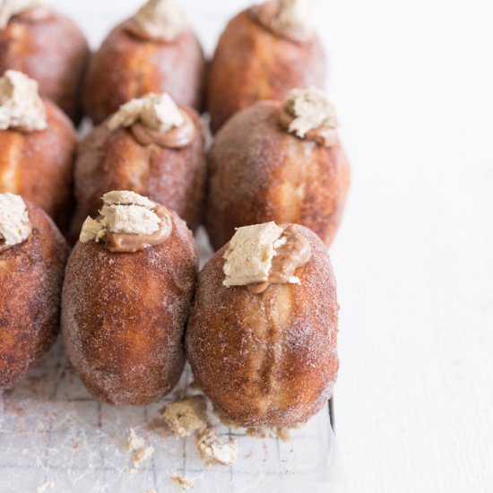 Chocolate Tahini Halva Doughnuts - Recipe photo by cloudykitchen