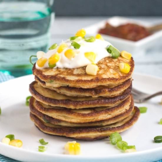 Mashed Potato & Corn Pancakes - Recipe photo by thecookspyjamas