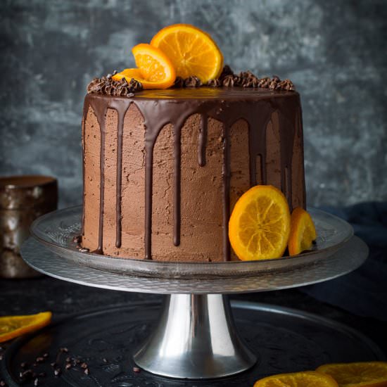 Orange, Almond & Chocolate Cake - Recipe photo by Domestic Gothess