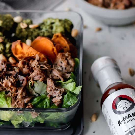 Korean Pork Meal Prep Bowls - Recipe photo by getwellwithem