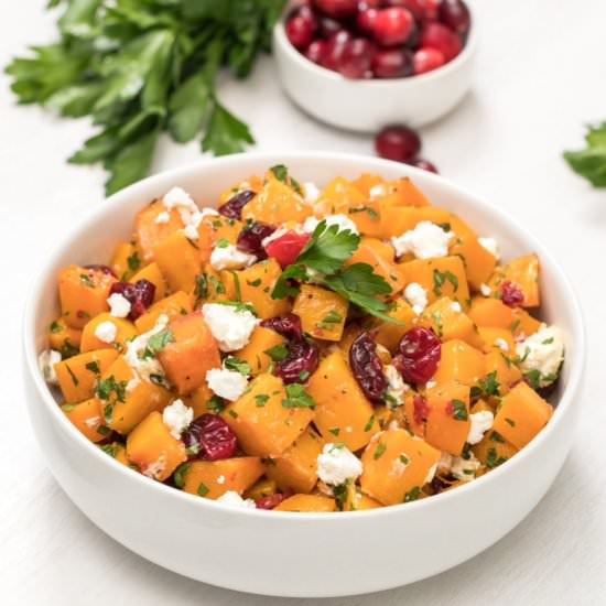 Roasted butternut squash - Recipe photo by thanksgiving