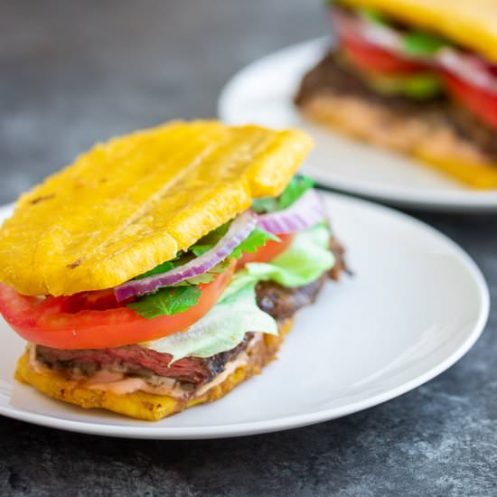Jibarito (Fried Plantain Sandwich) - Recipe photo by Kitchen De Lujo
