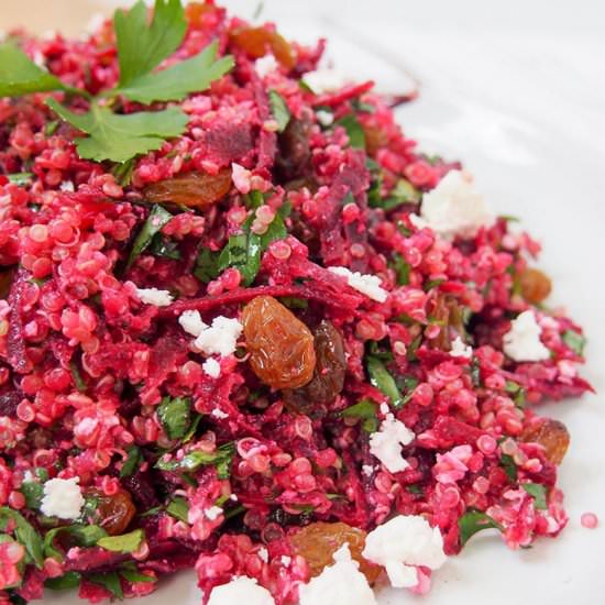Beet Quinoa Salad - Recipe photo by SundaySupper
