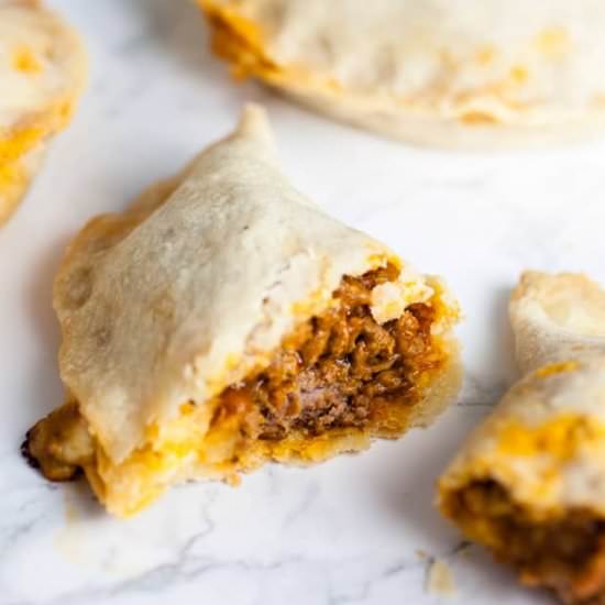 Puerto Rican Baked Empanadas - Recipe photo by SundaySupper