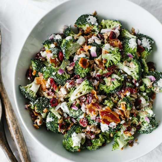 Broccoli Salad - Recipe photo by Downshiftology
