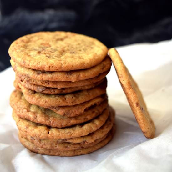 Crispy, Buttery Toffee Bit Cookies - Recipe photo by jenniferbakesatkitchenserf