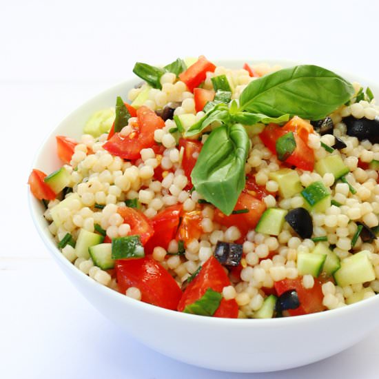 Israeli couscous salad - Recipe photo by Searchingforspice