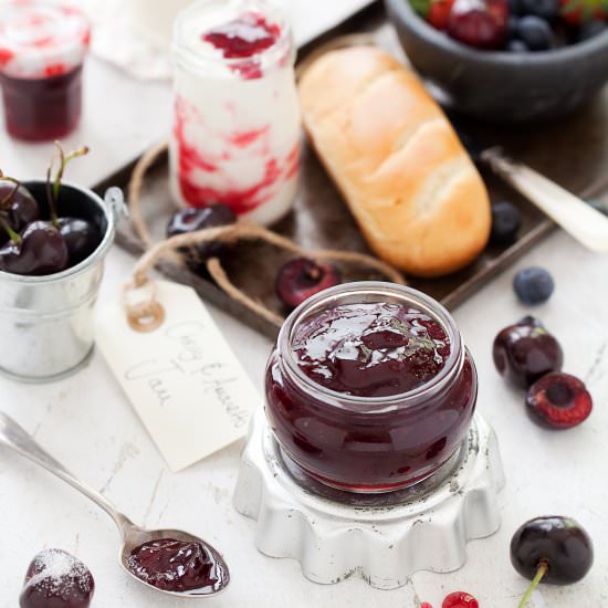 Amaretto Cherry Jam - Recipe photo by littlesugarsnaps