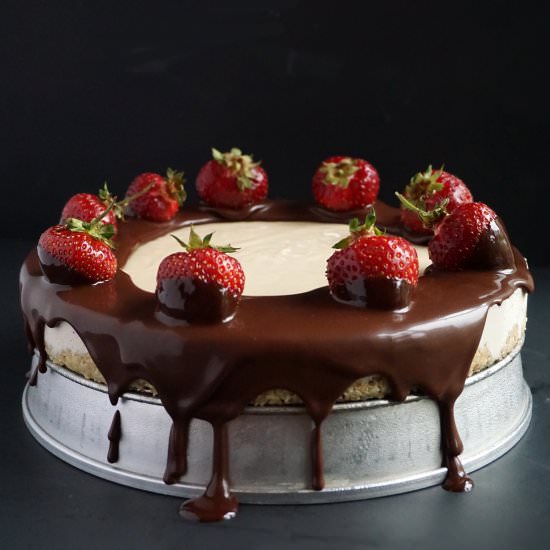 Strawberry Vanilla Cheesecake - Recipe photo by Gillian Elizabeth