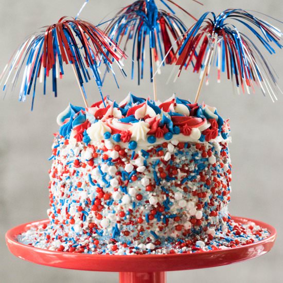 4th of July Firework Cake - Recipe photo by followtheruels