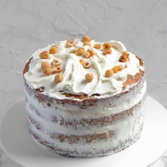 Caramelized Hazelnut Carrot Cake - Recipe photo by thymeforbreakfast